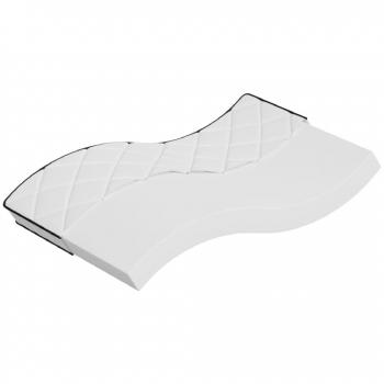 Vidaxl - Colchón de espuma dureza media suave 90x200 cm Blanco