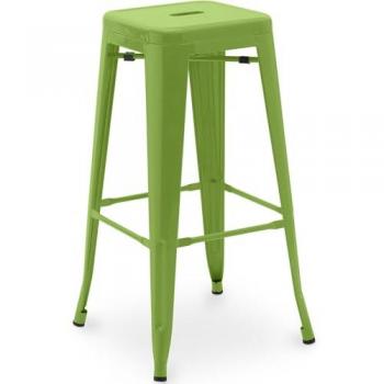 Stile Industriale Sgabello Verde 76cm