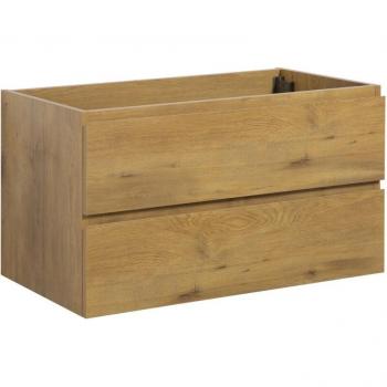 Mobile da Bagno Angela 90 cm con Armadio Lavabo – Rovere