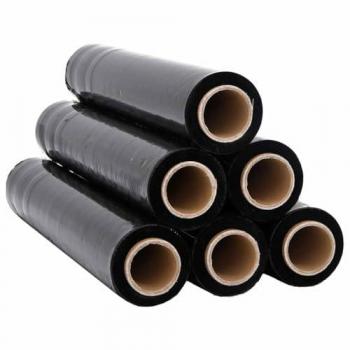 VidaXL Stretch Film 6 pcs Black 20 μm 50 cm x 300 m