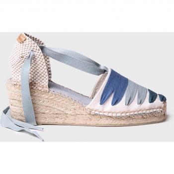 Alpargatas Toni Pons Viola Azul Cuña de Tejido Tira de Cinta T38