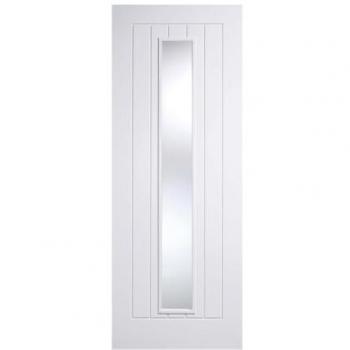 LPD Mexicano Clear Glass White Primed Internal Door