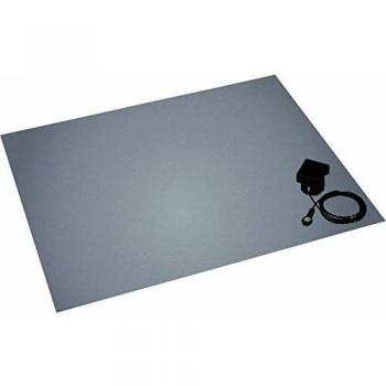 BJZ C-211 ESD Floor Mat Set Platinum Grey 1500 x 1200 x 3.5 mm with PG Connector