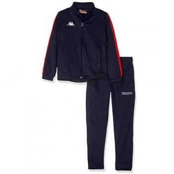 Survêtement Kappa Salcito Tks pour Fille, Bleu Marine/Rouge, 14 ans