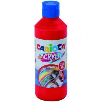 Botella de acrílico 250 ml - Rojo Brillante
