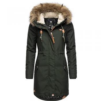 Ragwear Winterjacke Tawny, Damen, Parka, grün