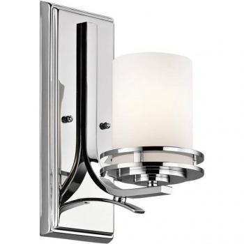 Netlighting Hendrik 1 Light Bathroom Wall Light, Polished Chrome, IP44, G9