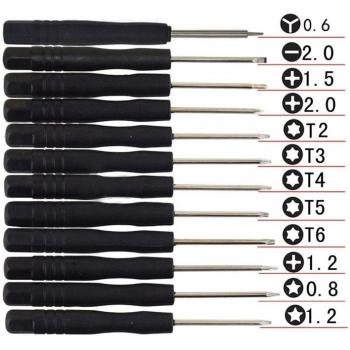 Mini tournevis multifonction magnétique 12 pièces