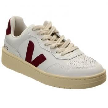 Sneakers Veja V-90 bianco e rosso
