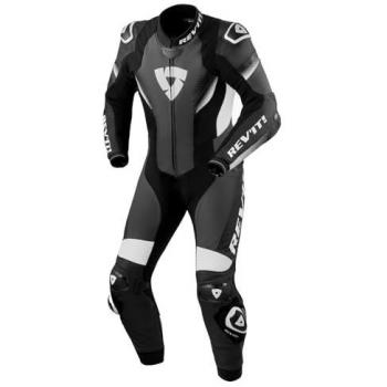 Revit Control Combinaison en cuir de moto d’une seule pièce Noir Blanc 50