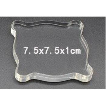 Transparent Acrylic Stamp Block for DIY Crafting