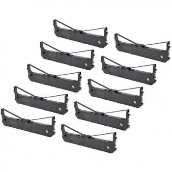 Nastro Inchiostrato Compatibile per Stampanti Ad Aghi Panasonic KX-P1131 e KX-P1668 - 10 Pezzi, Nero