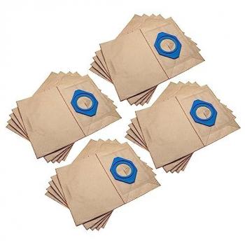 Vhbw - 20x Sacs compatibles avec Nilfisk GM 90 P, GM 90, GM 80 C, GM 80 P, GM 80 S, GM 90 C - papier, 31,3cm x 23,3cm, marron