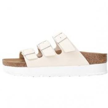 BIRKENSTOCK Ciabatta Panna – Florida III Platform Papillio Donna Vegan