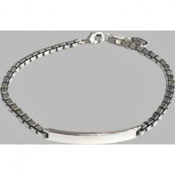 Vintage 925 Sterling Silver Adjustable Box Chain Bracelet for Women - Wedding Jewelry