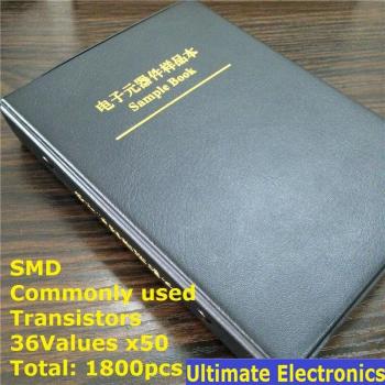 Livre d'échantillons de 36 sortes de transistors SMD x50
