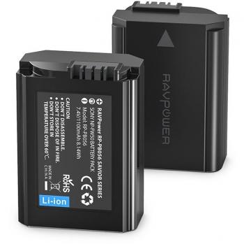 Sony NP-FW50 RAVPower 2 Batterie 1100 mAh – Adatte a NEX‑C3 e NEX‑F3