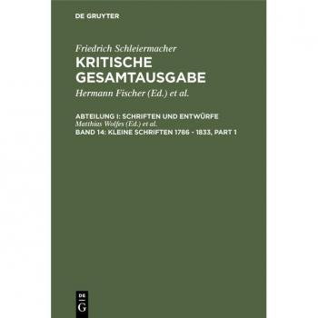 Vitalsource Technologies, Inc. Kleine Schriften 1786 - 1833