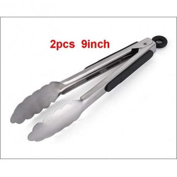 Edelstahl Grillzangen Set 12 Zoll und 9 Zoll