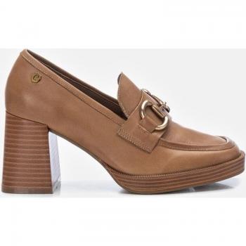 Carmela - Mocasines de mujer de piel y tacón de 8 cm