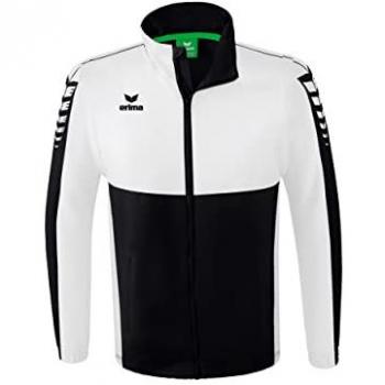 Erima Herren Trainingsjacke Six Wings - Schwarz/Weiß - 3XL