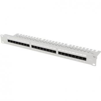 Lanberg 19 Zoll Patch Panel 24 Ports UTP Grau