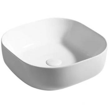 HOMEGARDEN Lavabo Da Appoggio 43x43 Cm, Colore Bianco