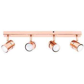 Rosie Spotlight 4 Way Copper Ceiling Bar Spotlight