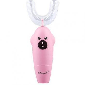 Cepillo Ultrasónico Automático Infantil CkeyiN, Forma U, Limpieza Oral 360, Blanqueamiento, Alimentación a Batería 51