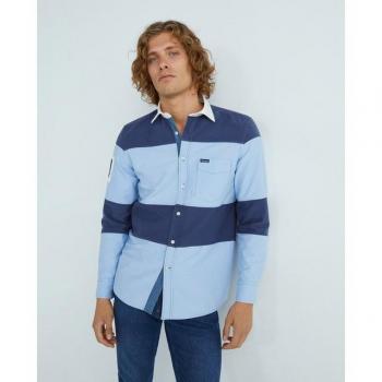 Façonnable - Camisa especial a rayas con parche espalda classic fit