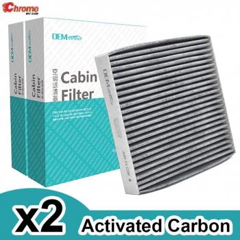 Filtre à pollen au charbon actif pour Hyundai Accent, Veloster, Genesis, Kia Rio et Carens - 2 unités