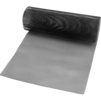 Silver Tone Aluminum Alloy Rhombic Grille Mesh for Vehicle 100x33cm