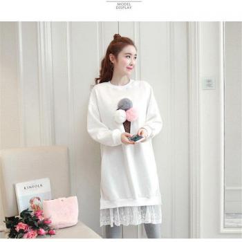 Vestido de maternidad con capucha