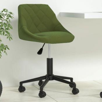 Fauteuil de Bureau Vert Clair en Velours