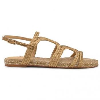 Castaner Gold Braided Espadrille Sandals