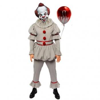 Kostým Pennywise - IT - pánský šedý L