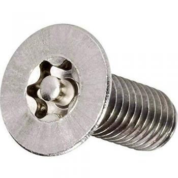 TOOLCRAFT Edelstahl A2 Senkkopfschrauben M6 30mm T-Profil mit Stift 10er Pack