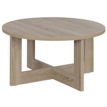 Conforama TIKA Table Basse Ronde Naturelle