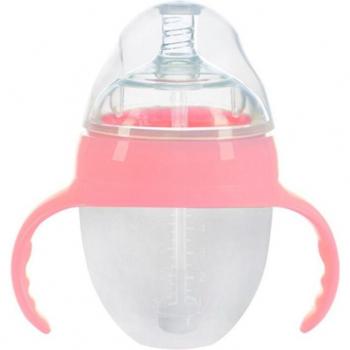 Biberon Silicone Grand Calibre Anti-Flatus Poignée