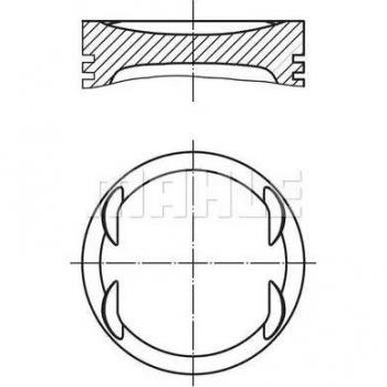 Original Mahle Kolben 012-13-00