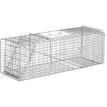 Jaula de Captura de Alambre para Conejos y Gatos Plata