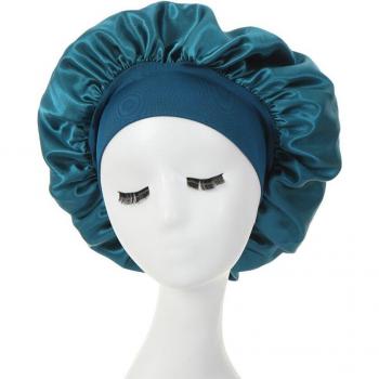 Women's Satin Sleeping Hat with Premium Elastic Band