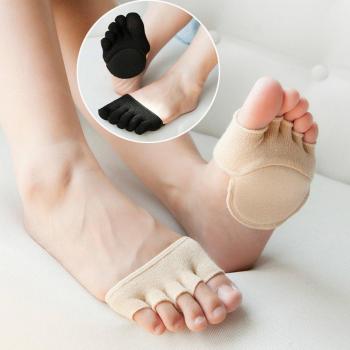 Frauen Halb Palme Socken Offene Spitze Baumwolle