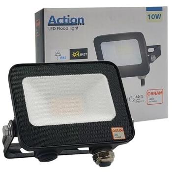 Proyector Exterior LED Slim Negro - ACTION PRO - OSRAM CHIP - Alta Luminosidad