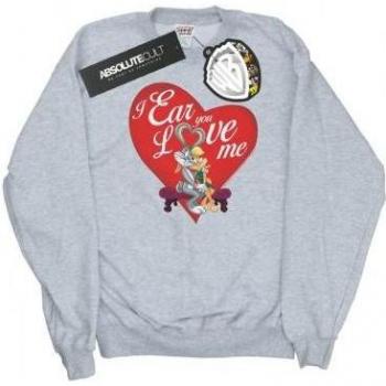 Felpa Looney Tunes Ragazzi Bugs Bunny e Lola San Valentino Love Me
