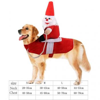 Vestuario Navideño Equino: Traje de Caballo con Papá Noel