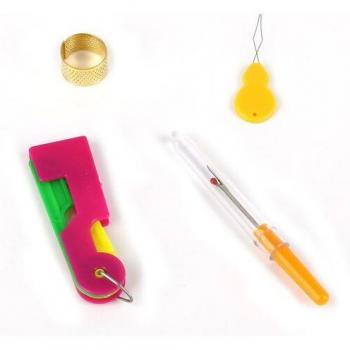 Plastic Handle Easy Thread Cutter and Automatic Needle Threader