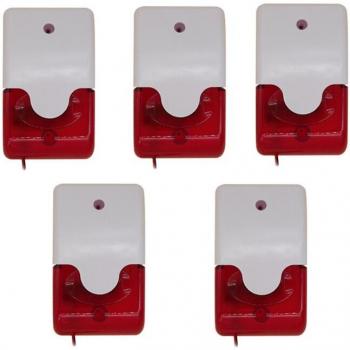 12V Wired Strobe Siren Alarm