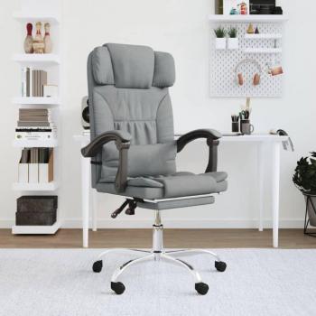 Fauteuil Massant Inclinable Gris