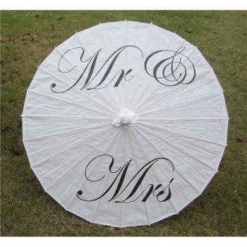 Just Married MR & MRS Paper Umbrella